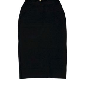 Bebe black pencil skirt midi length very stretch